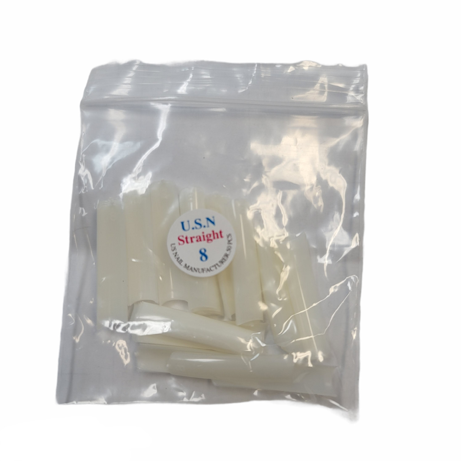 USN Straight Natural Tips – 500ct each size – (CHOOSE FROM SIZE 0-10) *