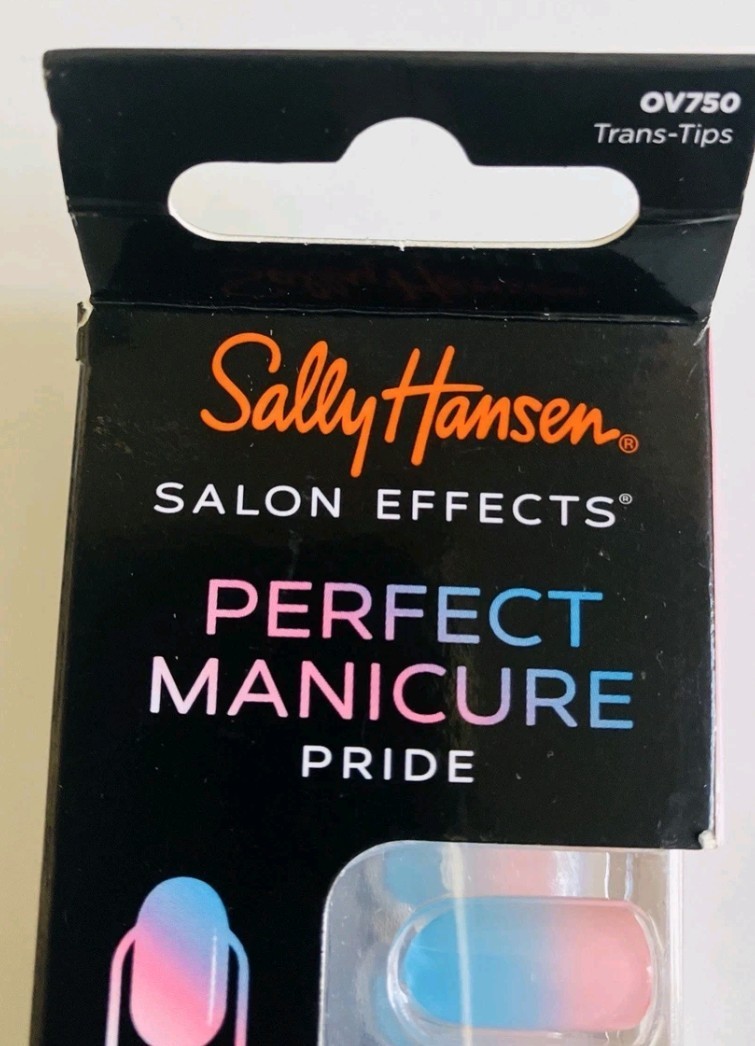 Sally Hansen PRIDE Artificial Nails 24 Oval Nails Blue Pink Gradient Glue