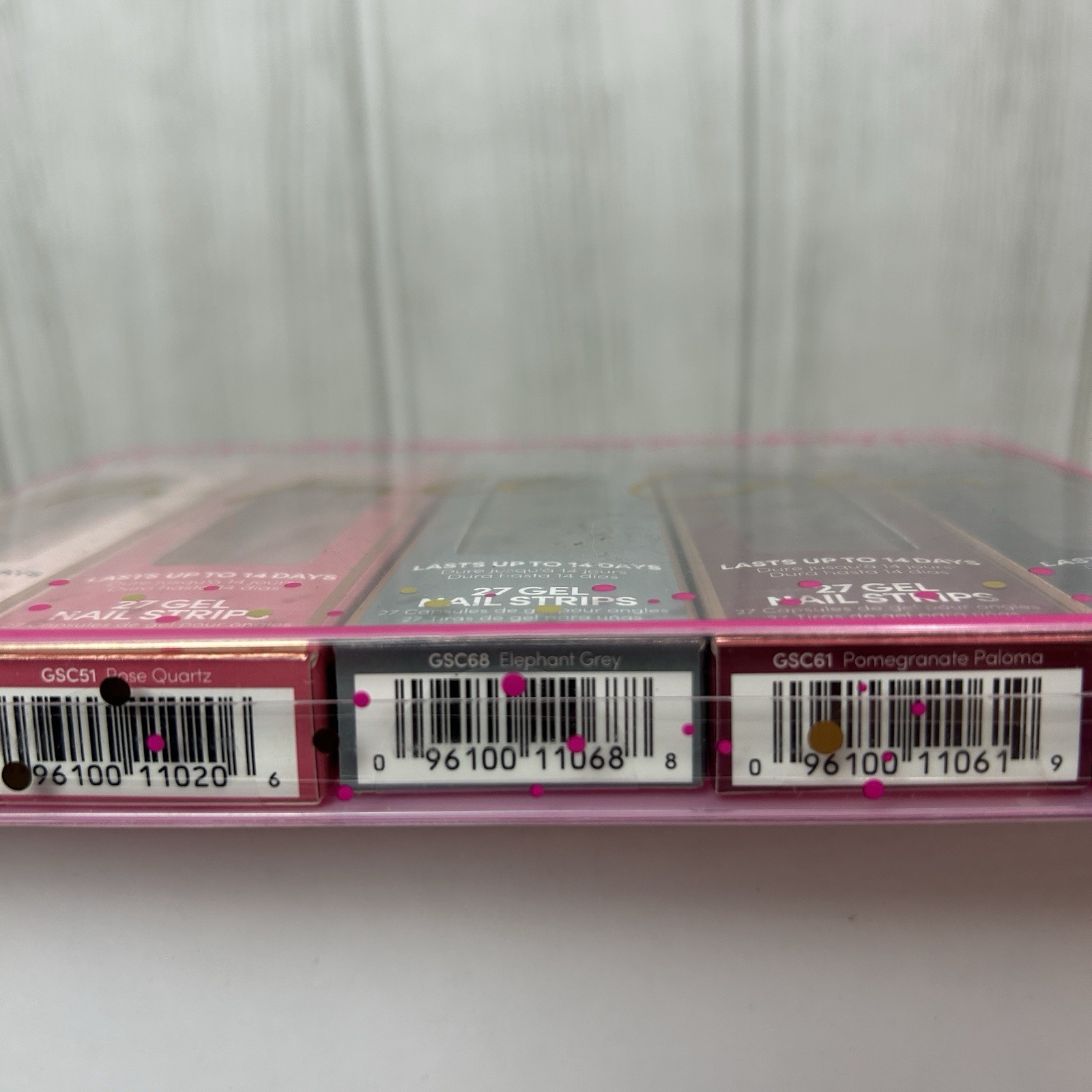 Lot Dashing Diva GLOSS Ultra Shine Gel Nail Strips Set 5 Pink Navy Gray Burgundy