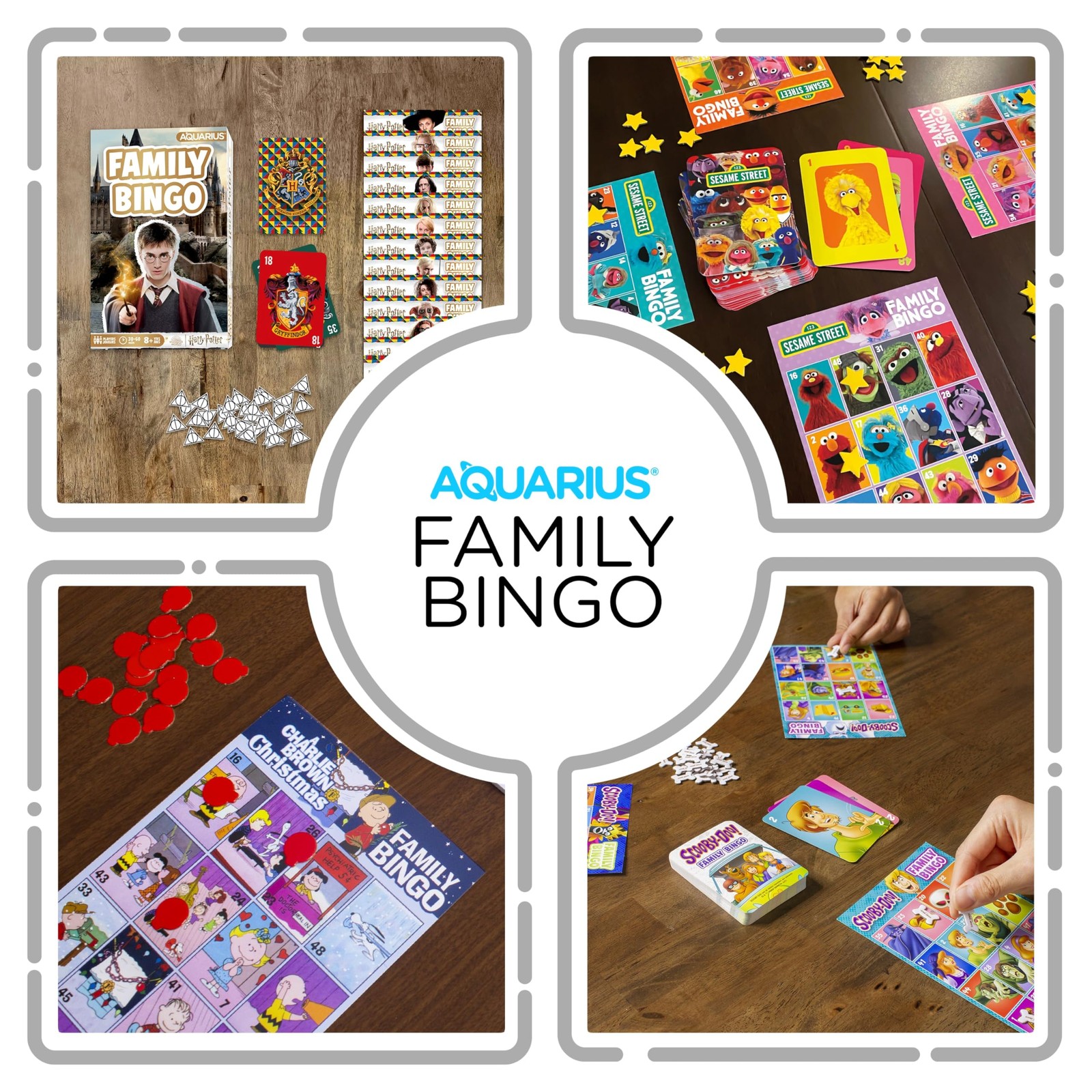 Aquarius Harry Potter Family Bingo Game – Fun One Size,
