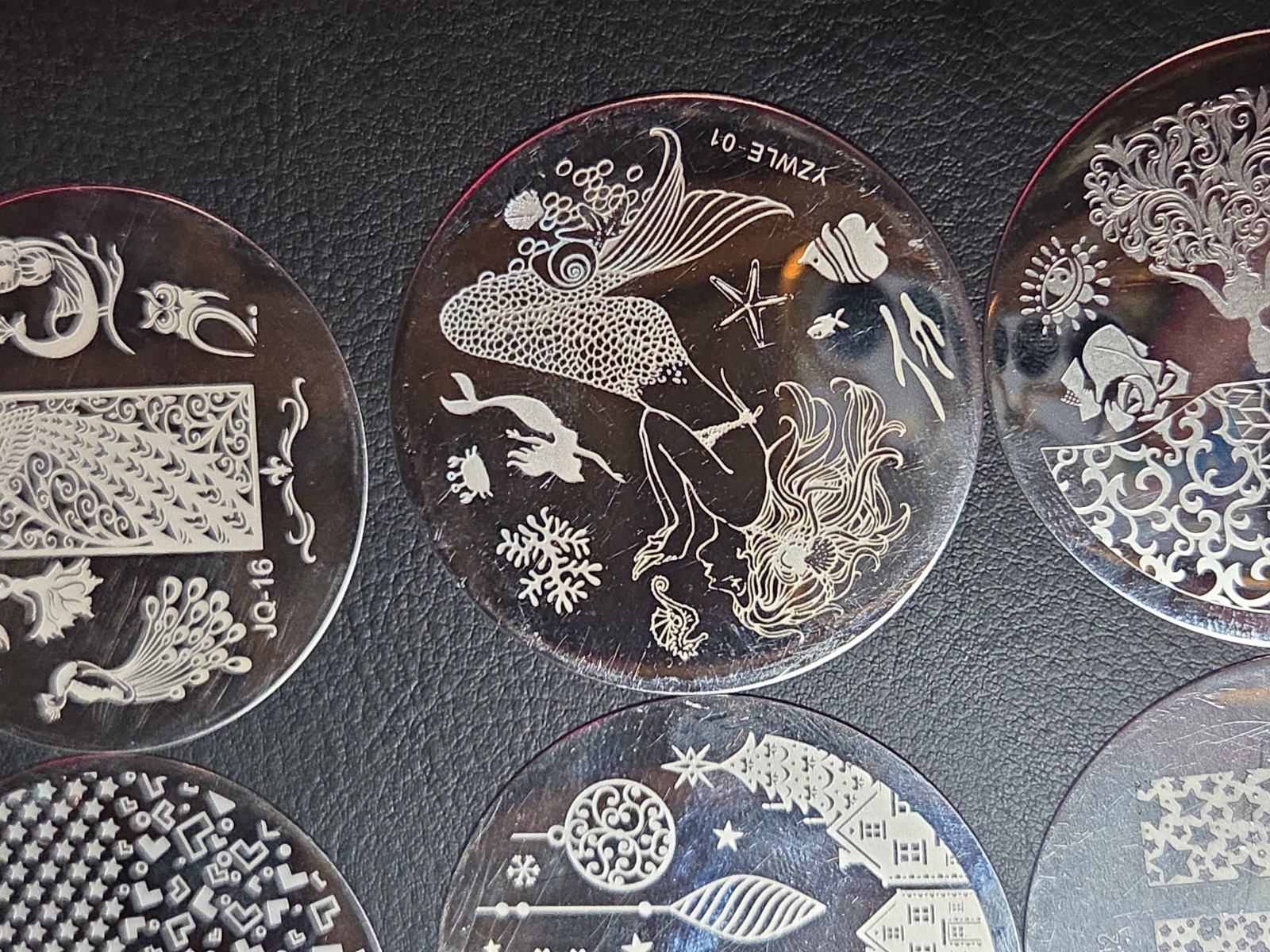 23 small Round Nail stamping plates