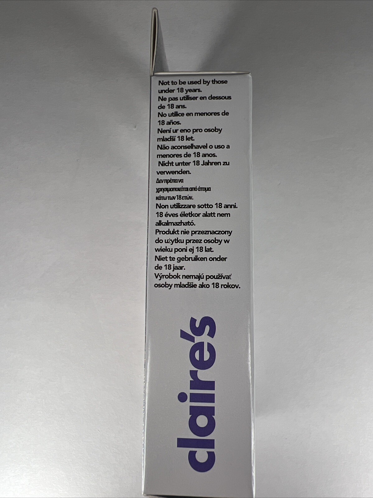 24pc Claire’s Fake False Press On Glue On Black Buff Color Marble Brown Nails