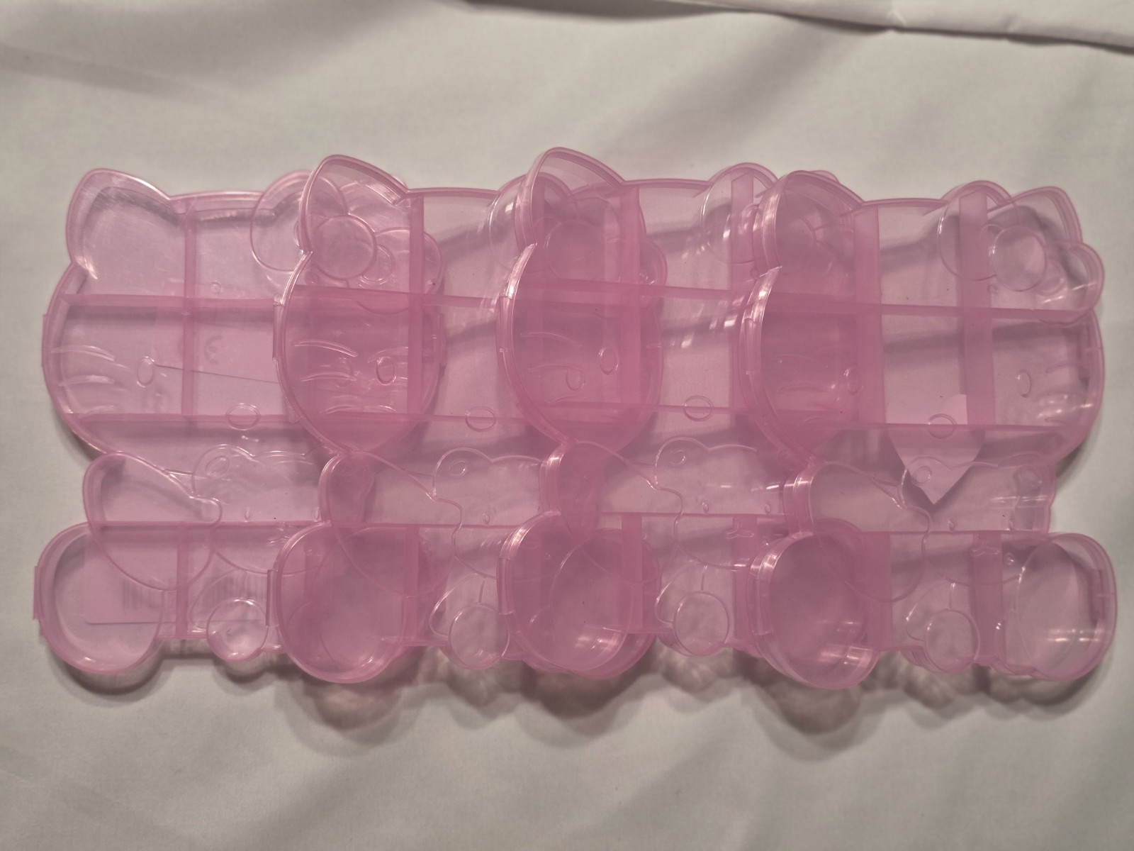 Nail Tech Supply Lot: 600pc Tips, 3x 3D Bow Charm Kits, Bottles, Hello Kitty