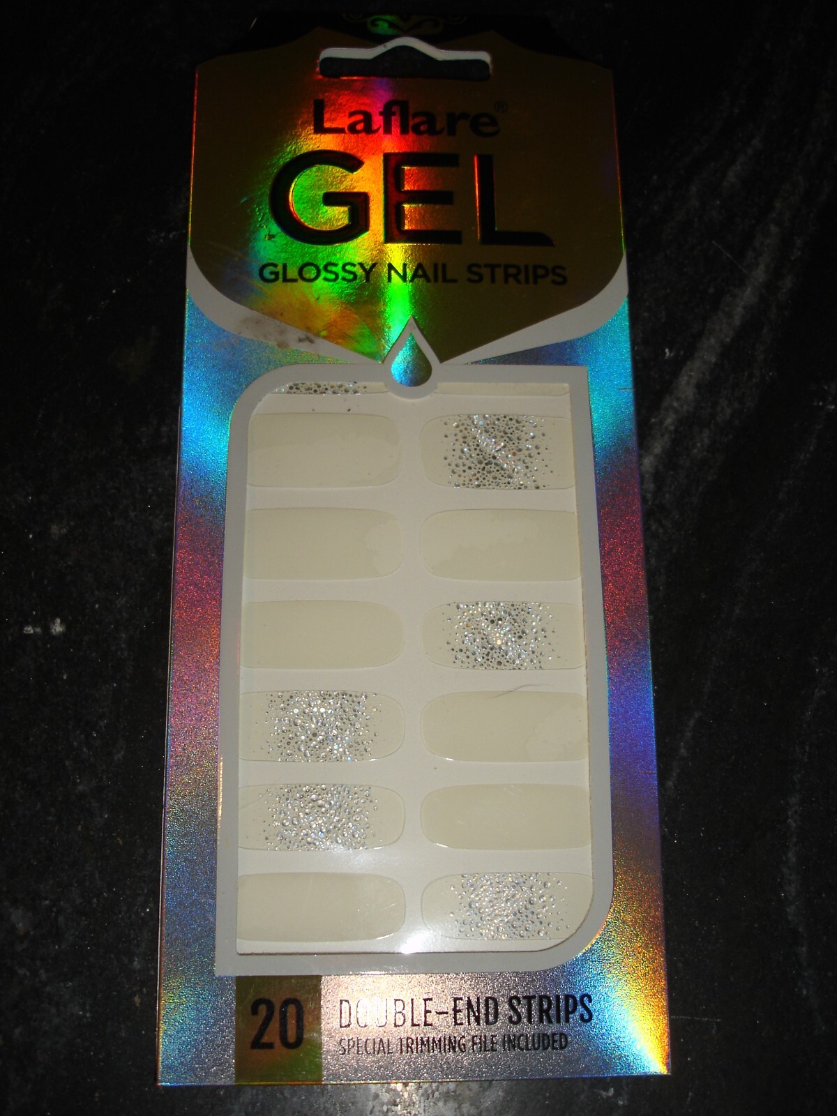 NewLaflare Gel Glossy nail polish strips #45575 Small Wedding 20 double end