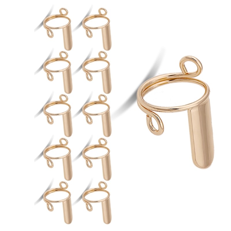Adjustable Nail Rings for Acrylic Nail,Press on Nail Metal Fingernail Rings