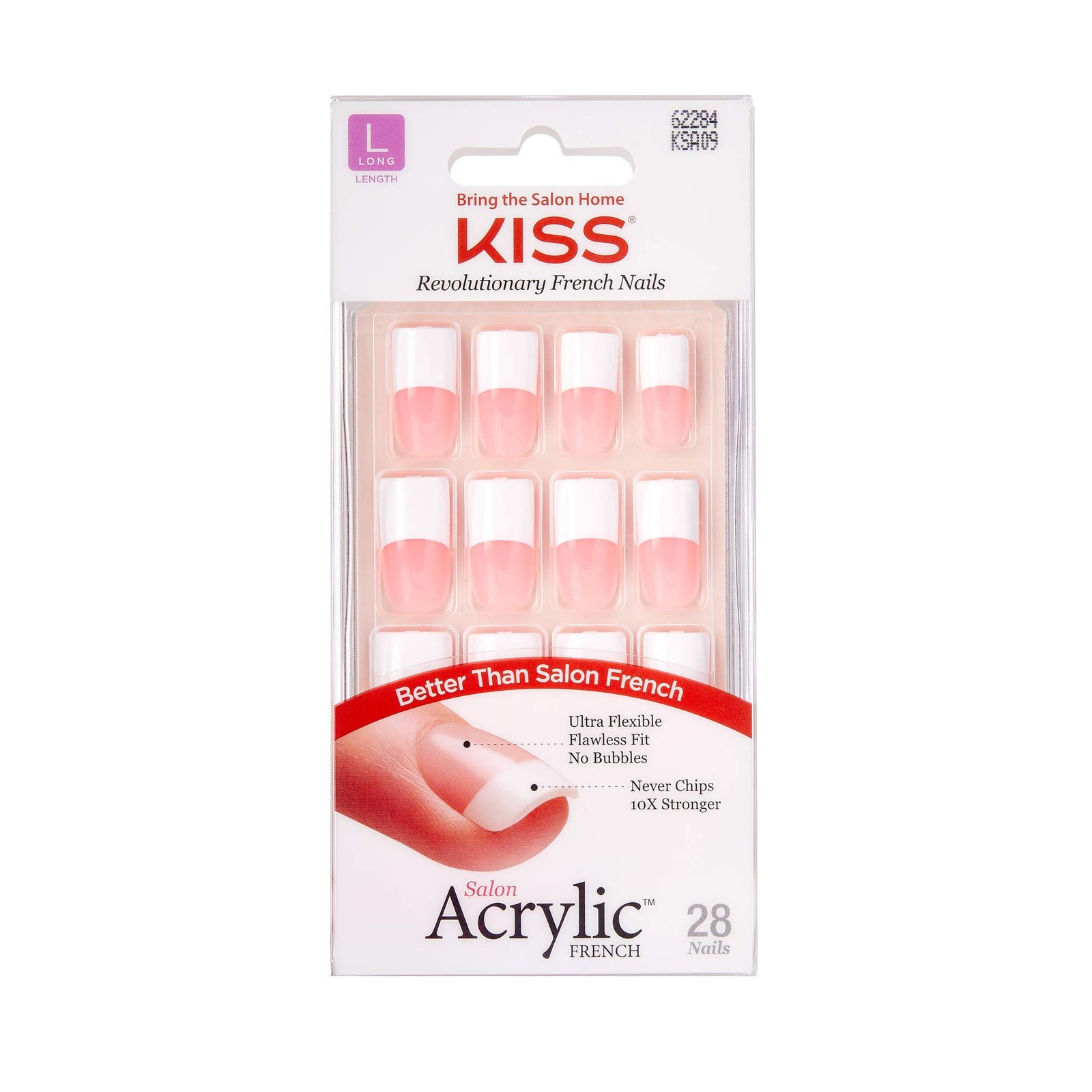 Ultra Flexible White False Nails Pack Of 2 Flawless Fit Never Chips Stronger