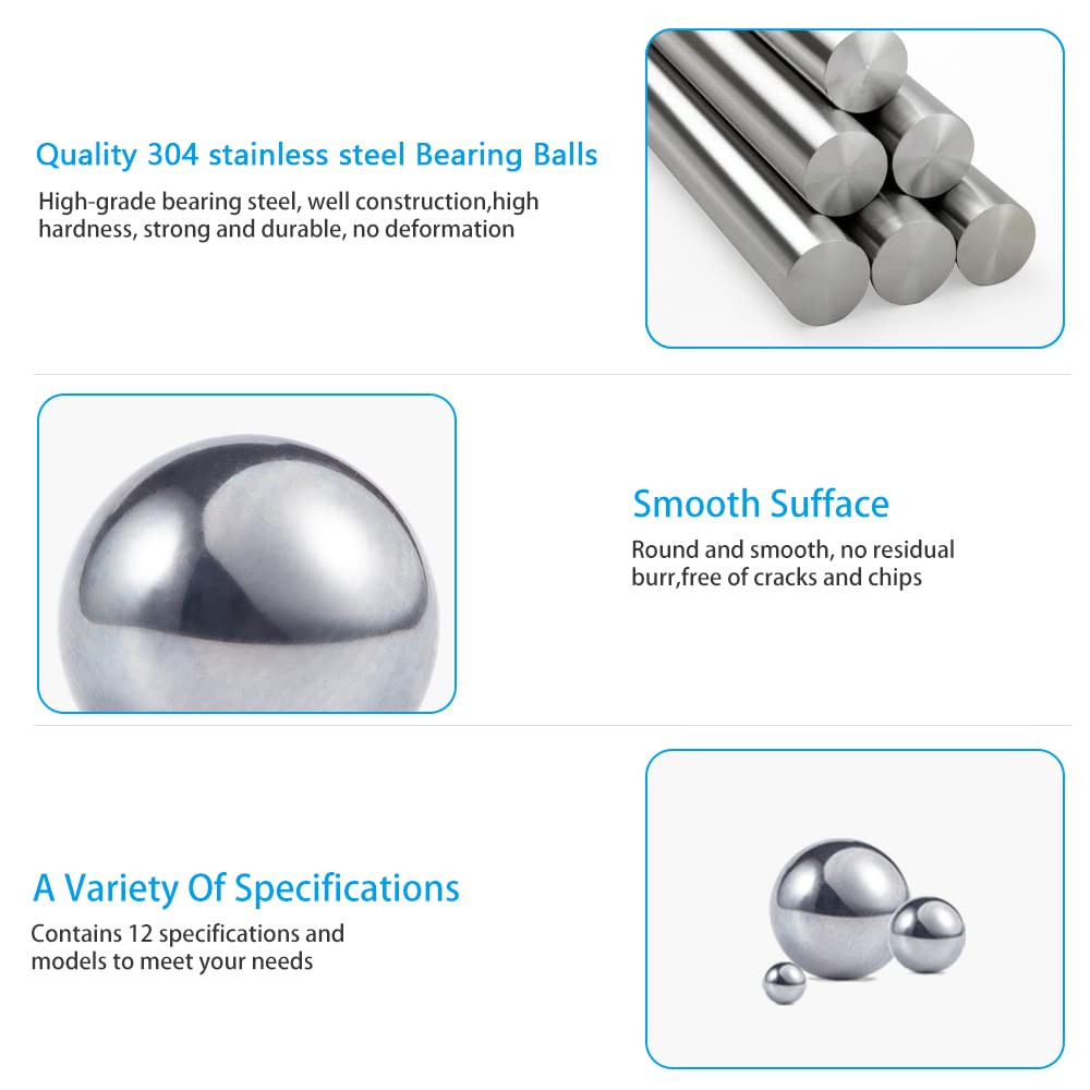 200 Pcs Paint Mixing Balls Stainless Steel Mixing Agitator Balls for Mixing