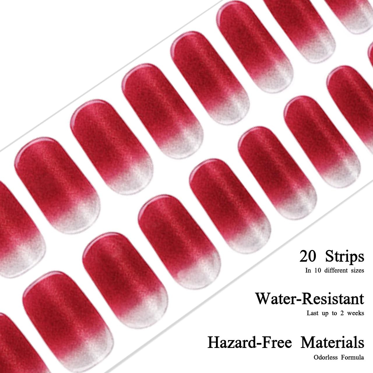 Drizzle Semi Cured Gel Nail Strips, Real Polish Art Stickers (UV Addict
