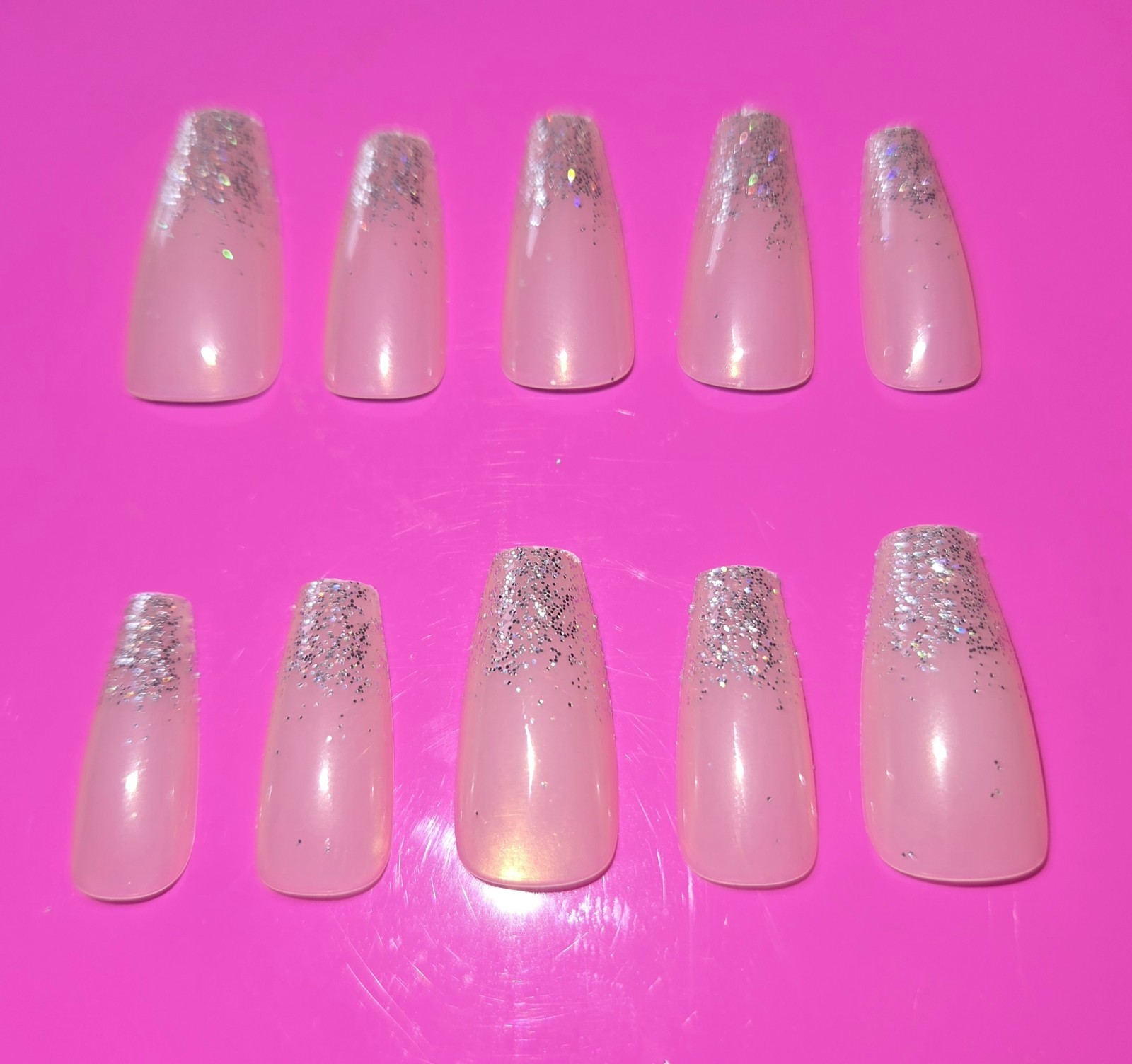 Handmade Full Cover Fashion Press On Glitter For A Beautiful Look