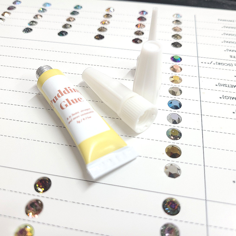 LUCANUS Pudding Gel Nail Glue 5g Thick Rhinestone Nail Art Adhesive Charms Glue