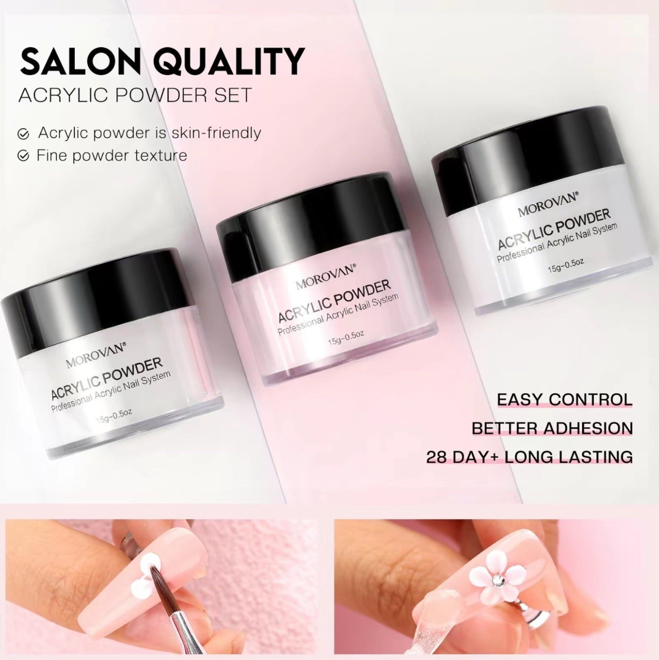 Morovan Poly Gel Nail Kit: Starter Kit 8 Pcs All Season