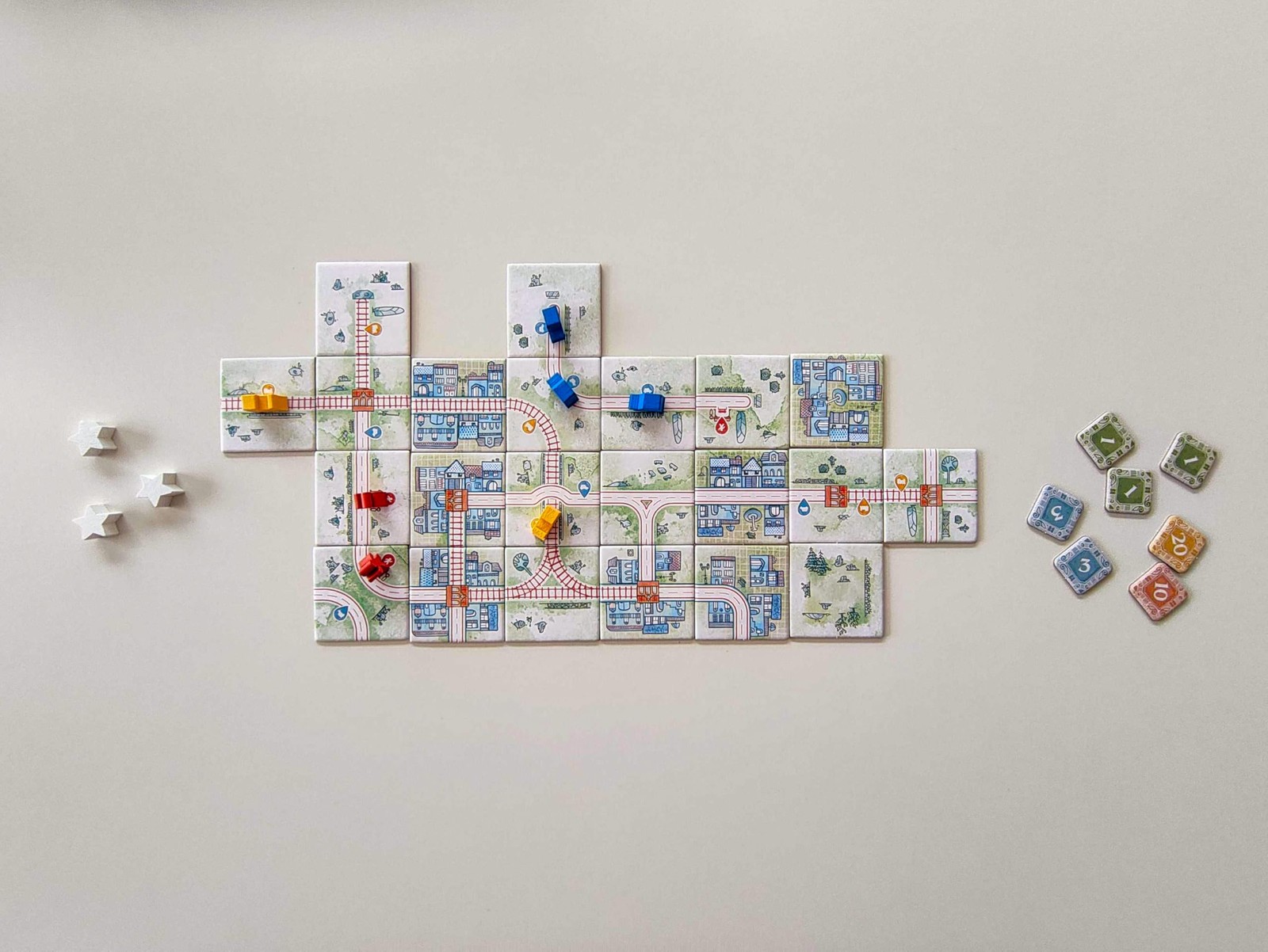 Railroad Tiles Board Game – Network-Building Tile-Laying Game, Family Small