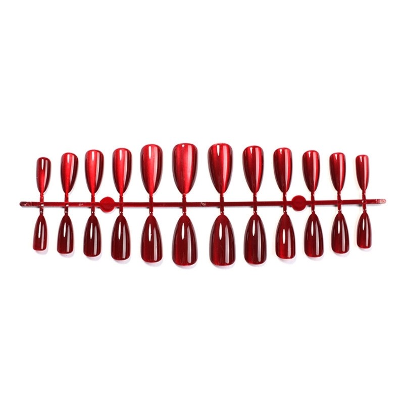 Cats Eye Short Almond on Nail Manicure Decoration for Any Occasion