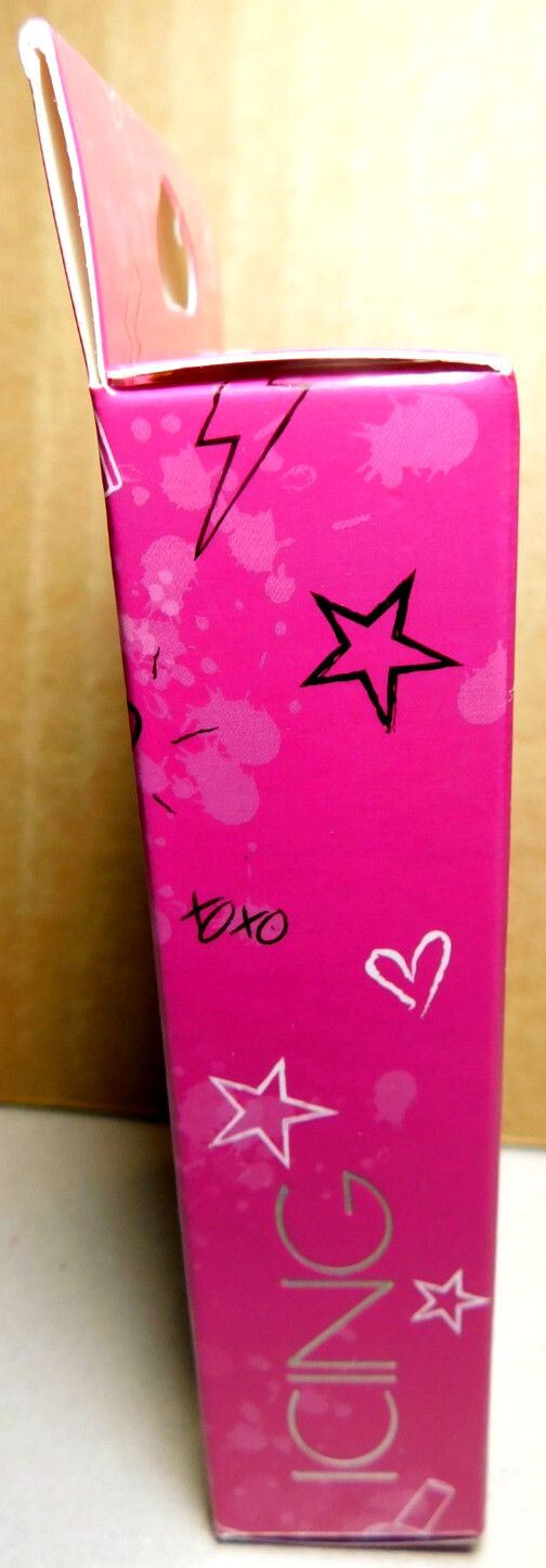 CBI Distributing Corp~Icing 24 Faux Nails Vegan BH.AN Pink & White Hearts&Flames