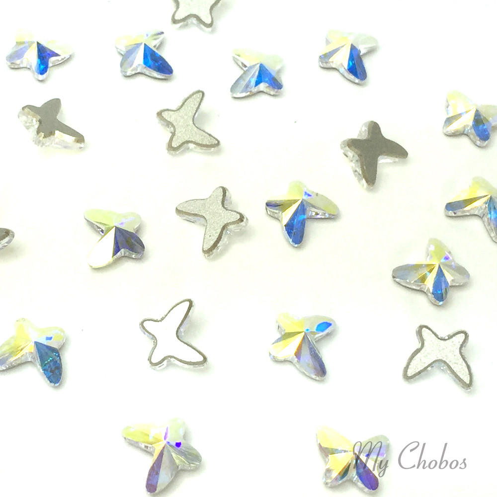 Swarovski Flatbacks No-Hotfix Rhinestones CRYSTAL AB (001 AB) “Pick Your Shape”