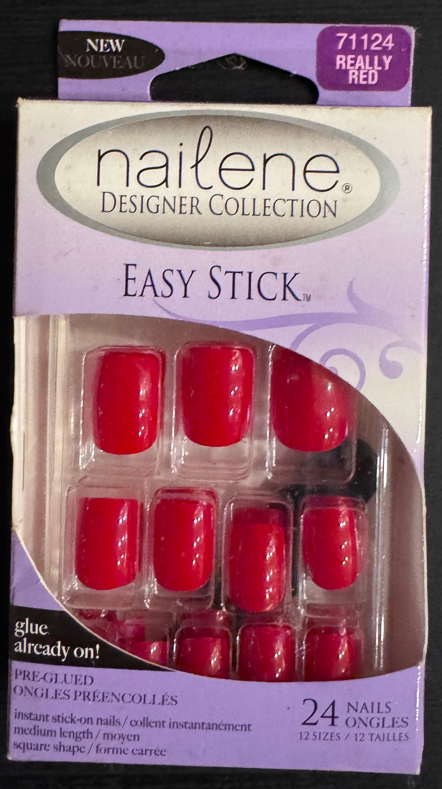 Vintage Press-On Acrylic Nails – Revlon & Nailene – Lot of 7 Sets – New