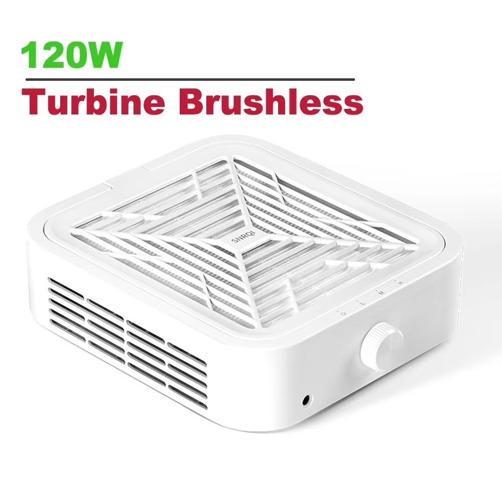 120W Turbine Brushless Nail Dust Collector Vacuum 25x22x7cm 10x8x3in 1.18kg