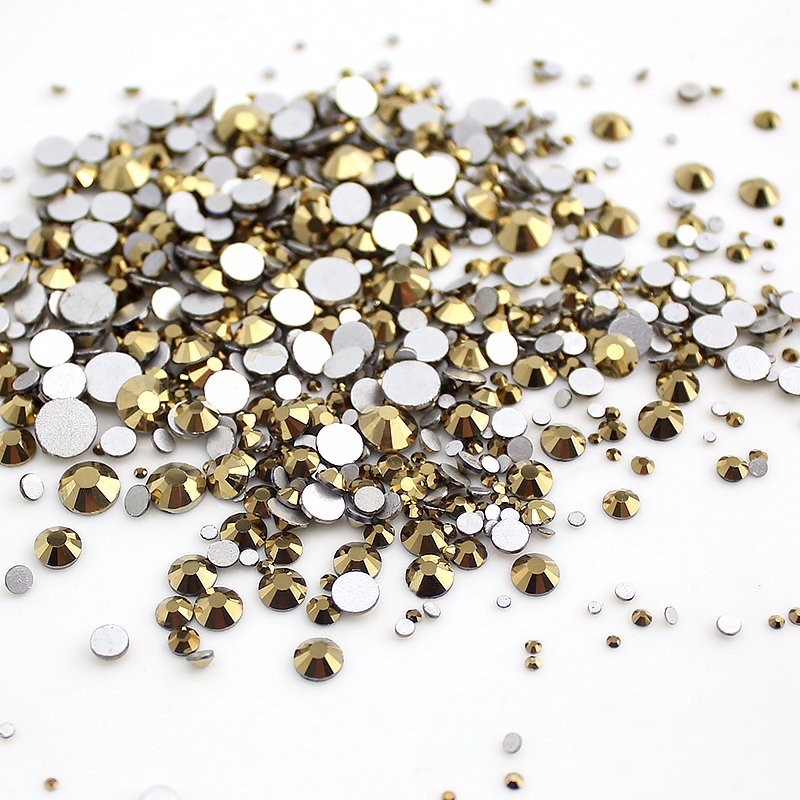 720p Mix Size Nail Art Rhinestones Glitter Diamond Crystal Gems Tips Decoration