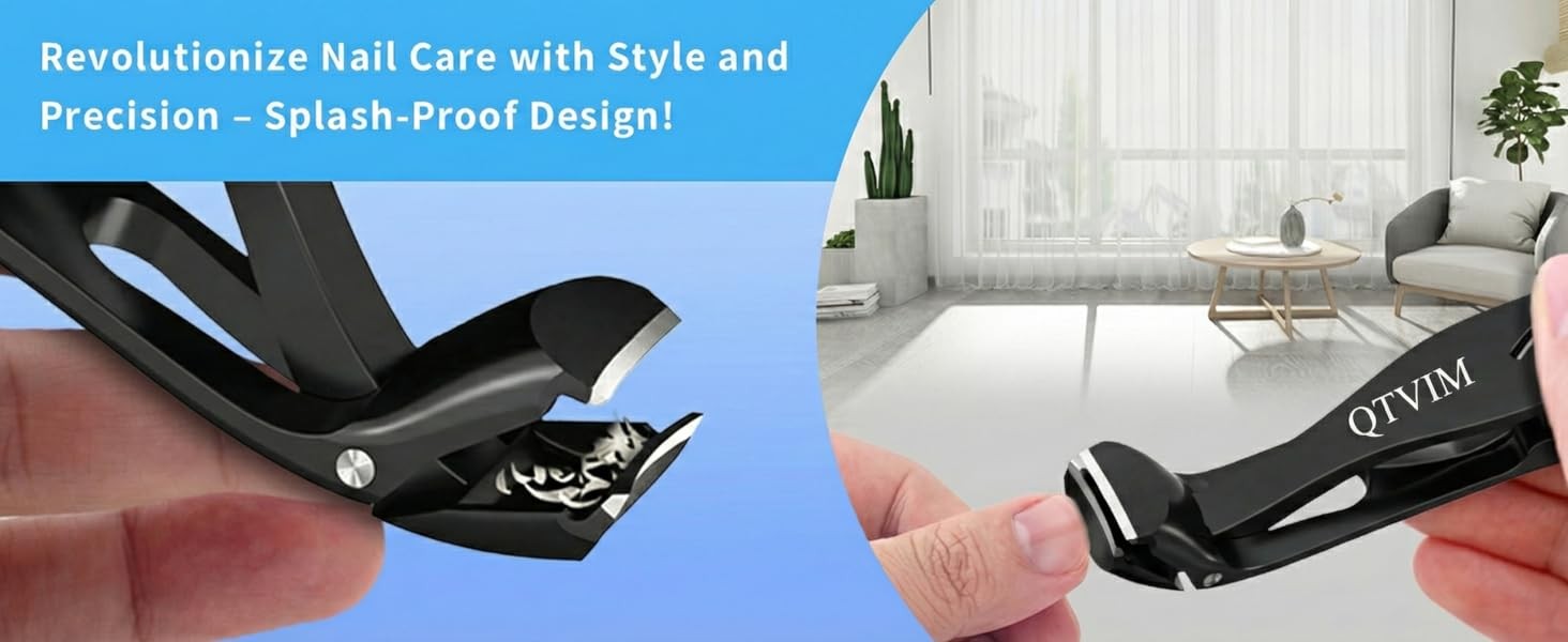 Toenail Clippers for Thi Nails for Men Seniors|3 Pa Ergonomic Long