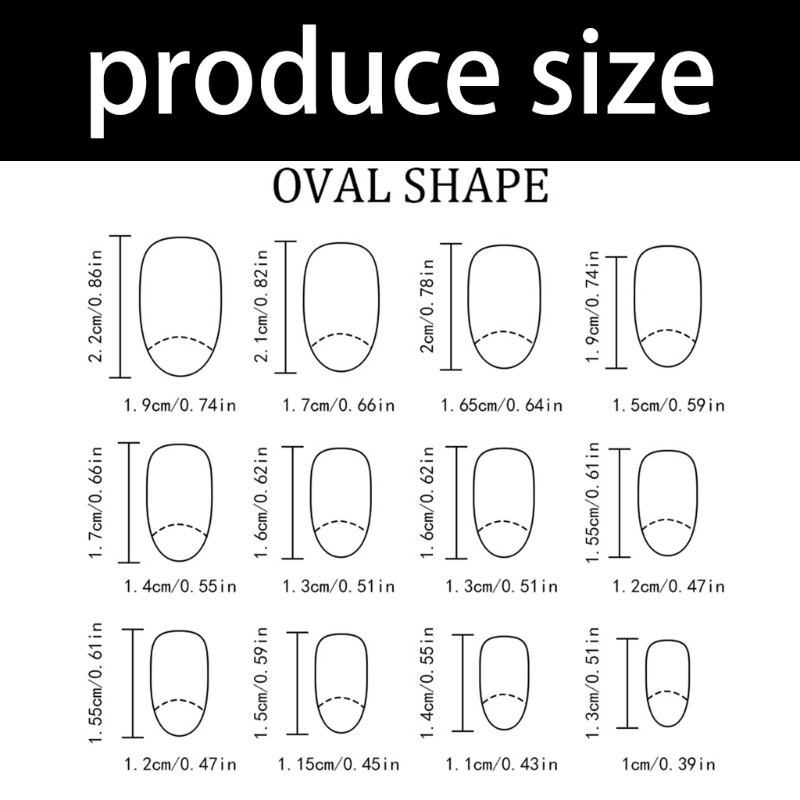 Pack of 24 Short Artificial Nail Oval Leopard Short Glossy Nail Art Manicure