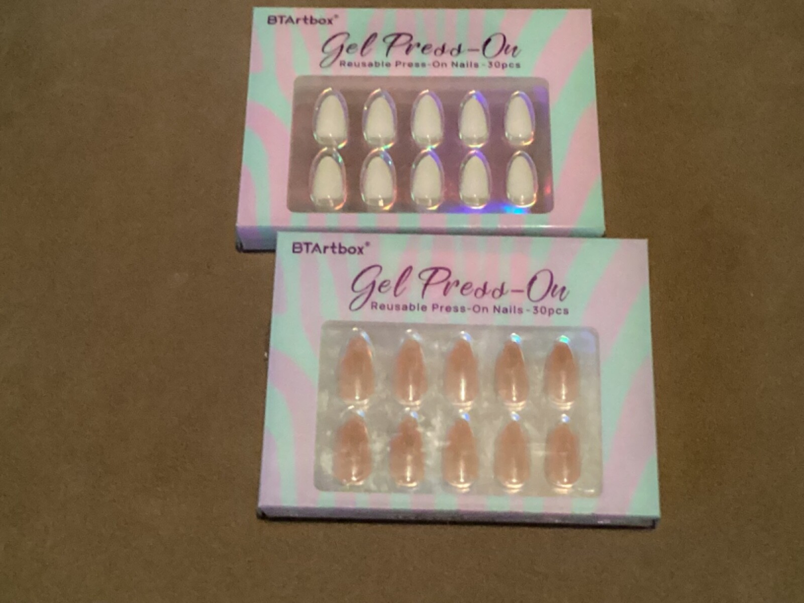 btartbox nails gel press on new 2 different color sets New box 0104CA, 0051