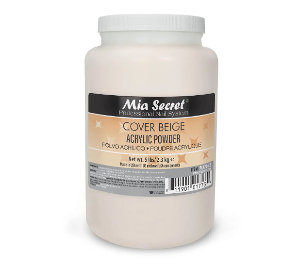 Mia Secret Acrylic Cover Powder 5lbs x 4 (Beige/Pink/Rose/Nude)