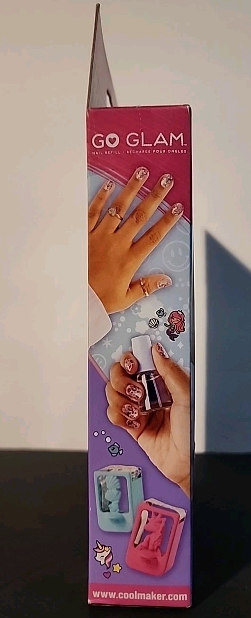 Cool Maker, GO GLAM Nail Kit Refill with Unicorn & Mermaid Designs, Style 80 NEW
