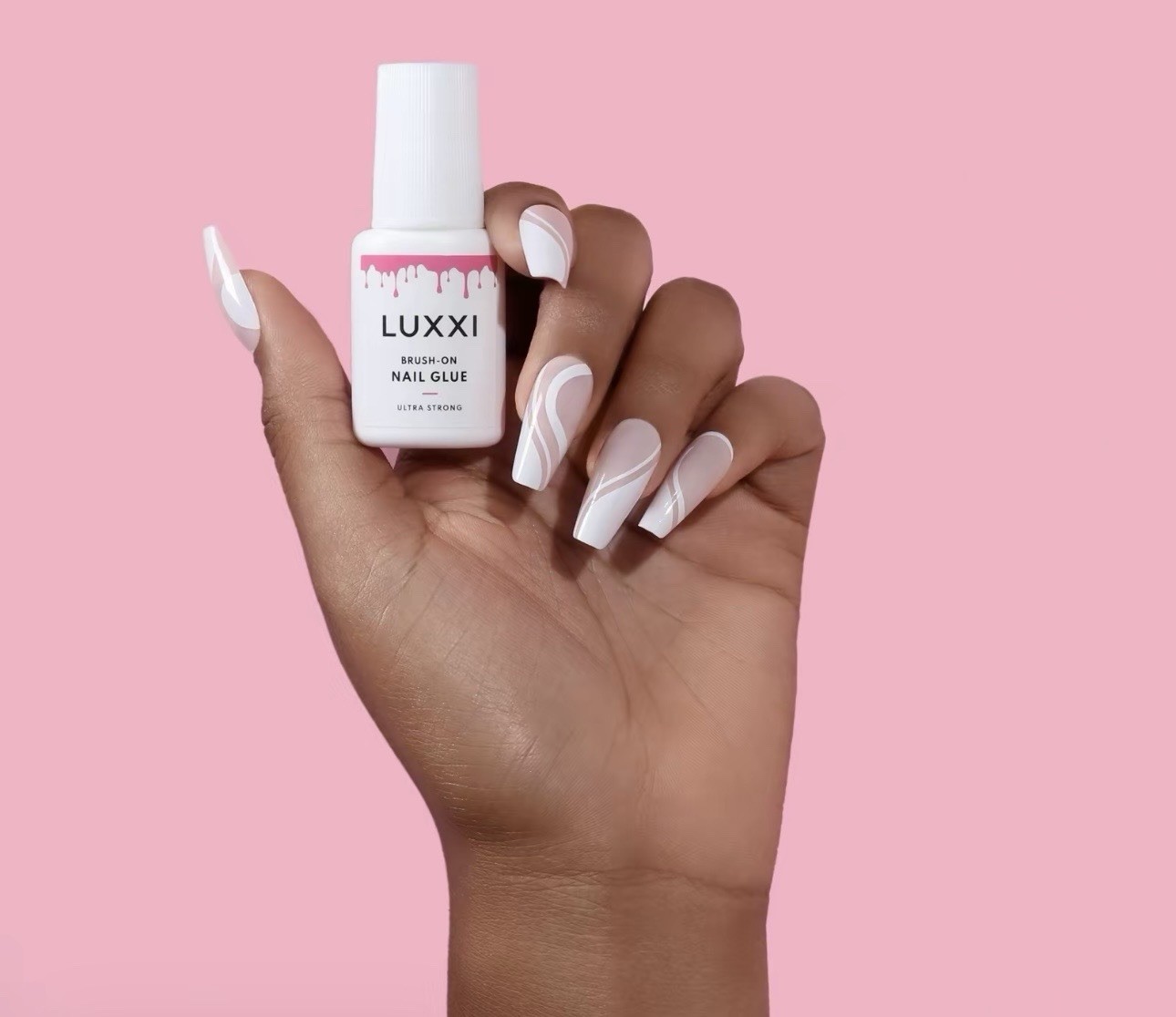 LUXXI Brush-On Nail Glue Ultra Strong Quick-Drying Vegan Cruelty Free 7g