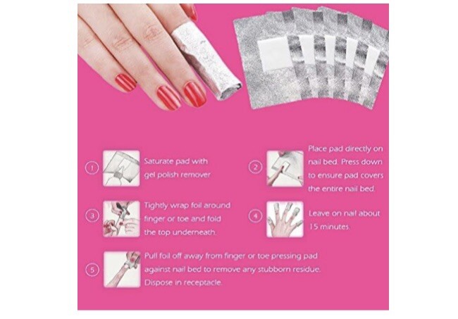 MIILYE Aluminium Nail Arts Removal Foil Wraps. Open Pack 70+ Pieces
