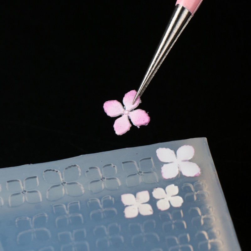 3D Hydrangea Flower Nail Art Silicone Mold For DIY Manicure Tool Nail Stencils
