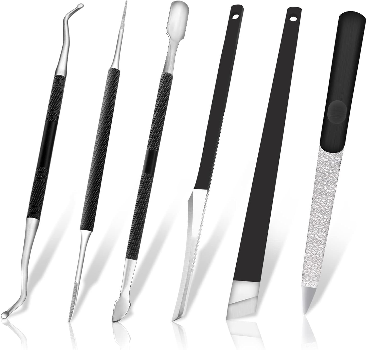 Mani Tools Pedi Tools-Multi-Funct Double End Nail Lifter,