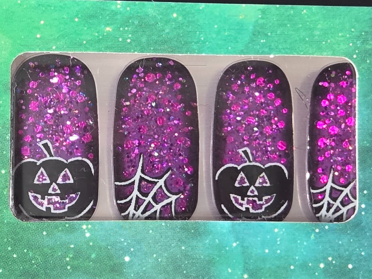 DASHING DIVA GLOSS Ultra Shine Gel Palette HALLOWEEN ‘CAULDRON SMOKE’ Nail Strip