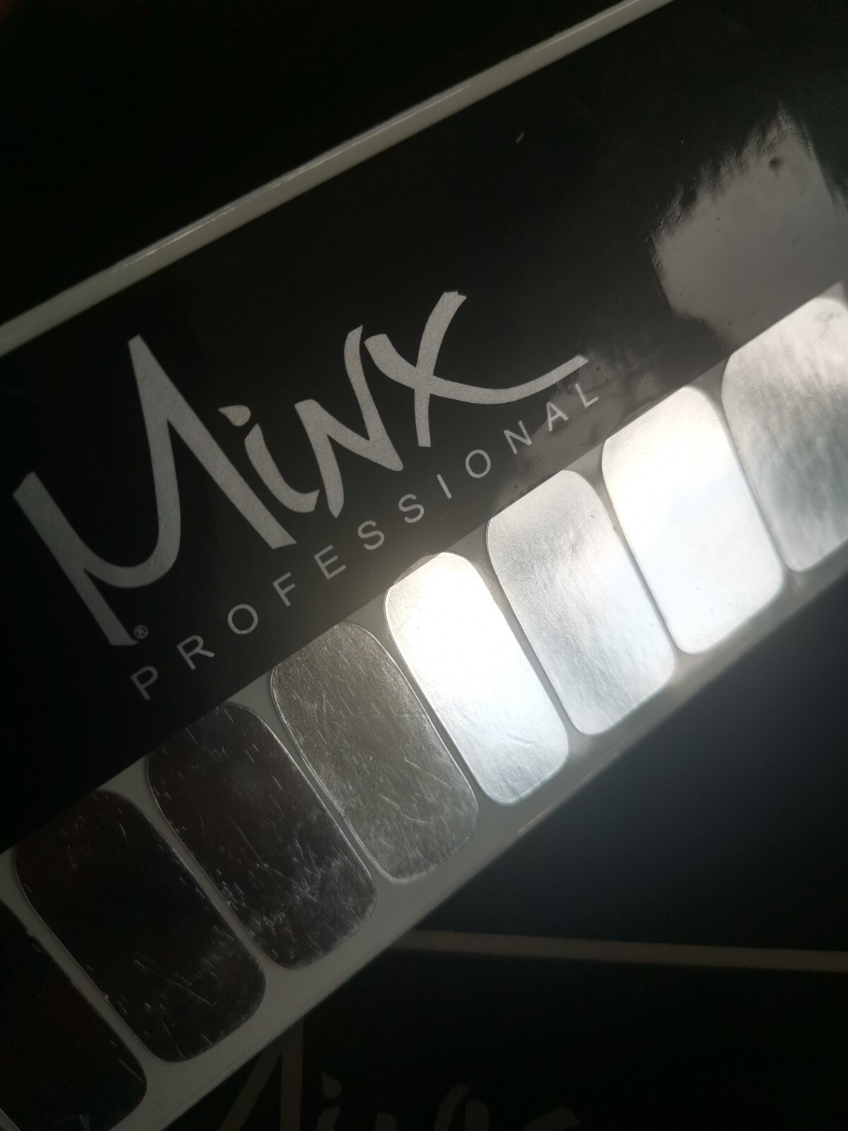Minx Nails-Foil Wraps Various Designs New Nail Art Chrome Mirrored Silver Bundle