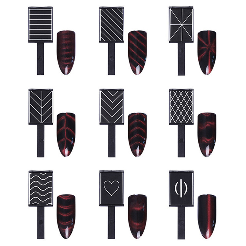 14Pcs Cat Eye Magnet For Nails UV Gel Polish Magnet Pens Stick Nail Art Pen Tool