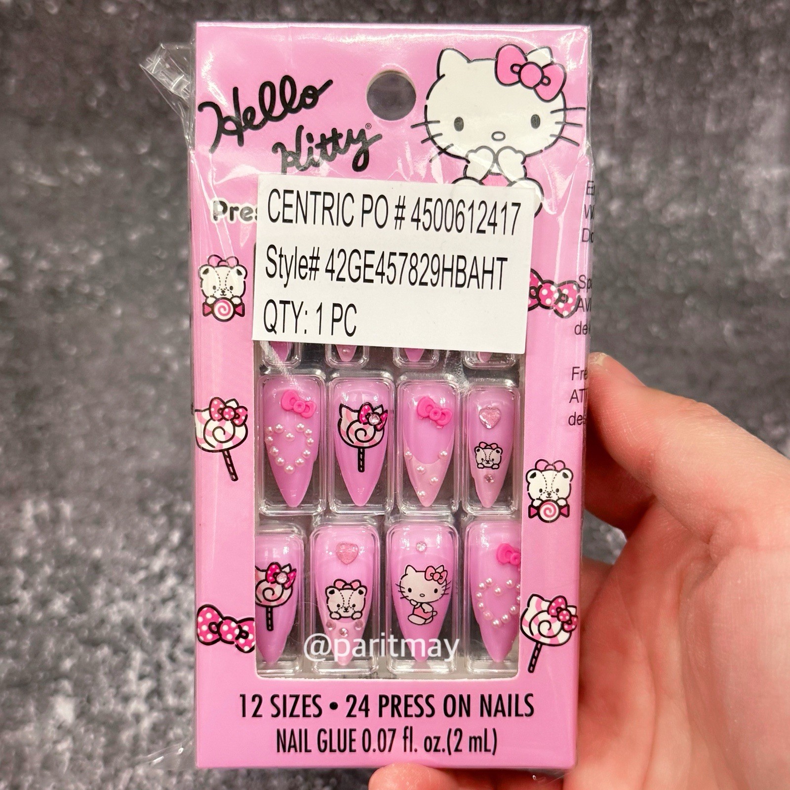 Hello Kitty Snacks Faux Nail Set (NEW IN BOX)