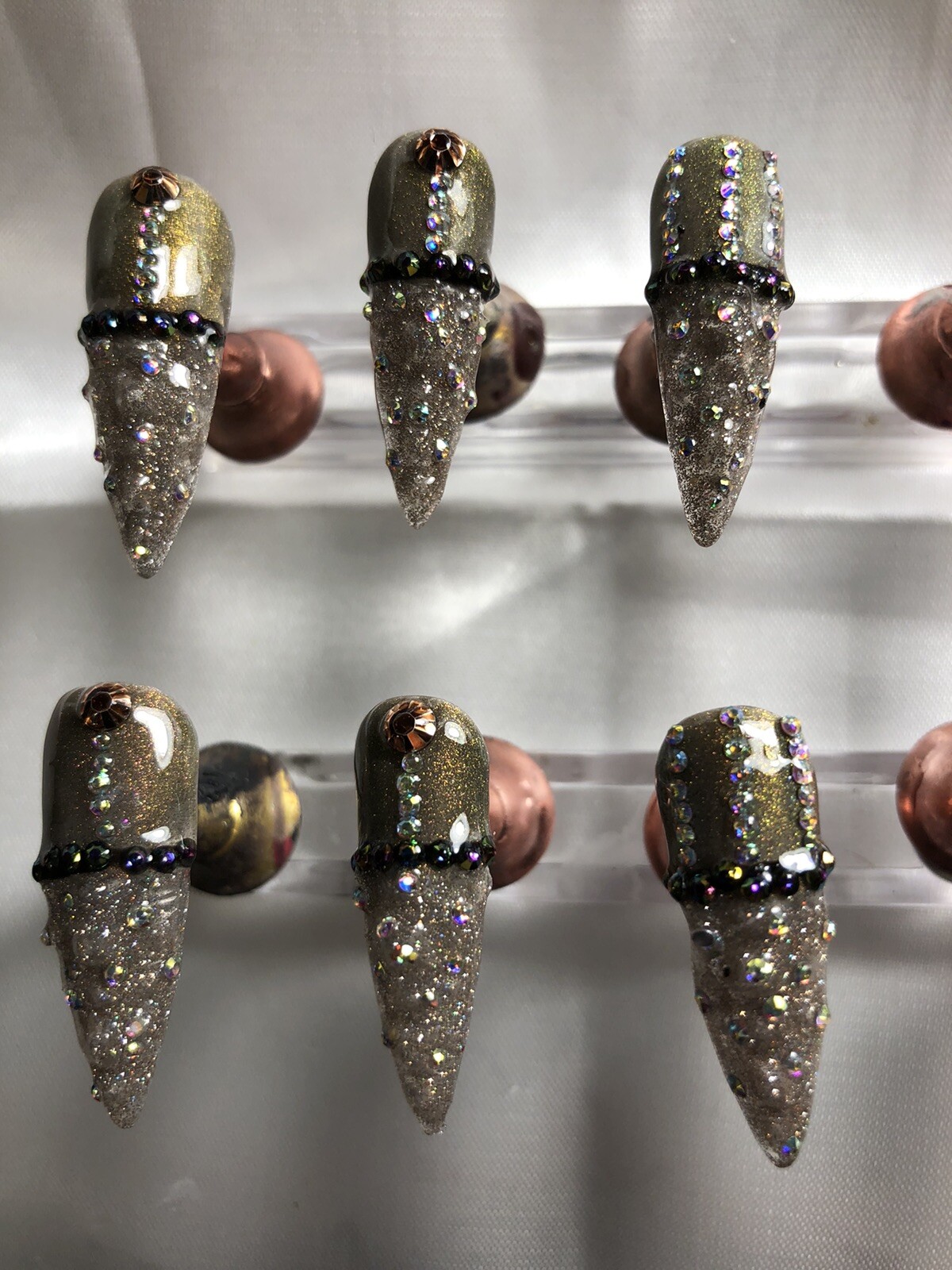 Z NAILZ!/Z CLAWZ! Gorgeous Set Of Handmade Custom Alligator Press On Nails