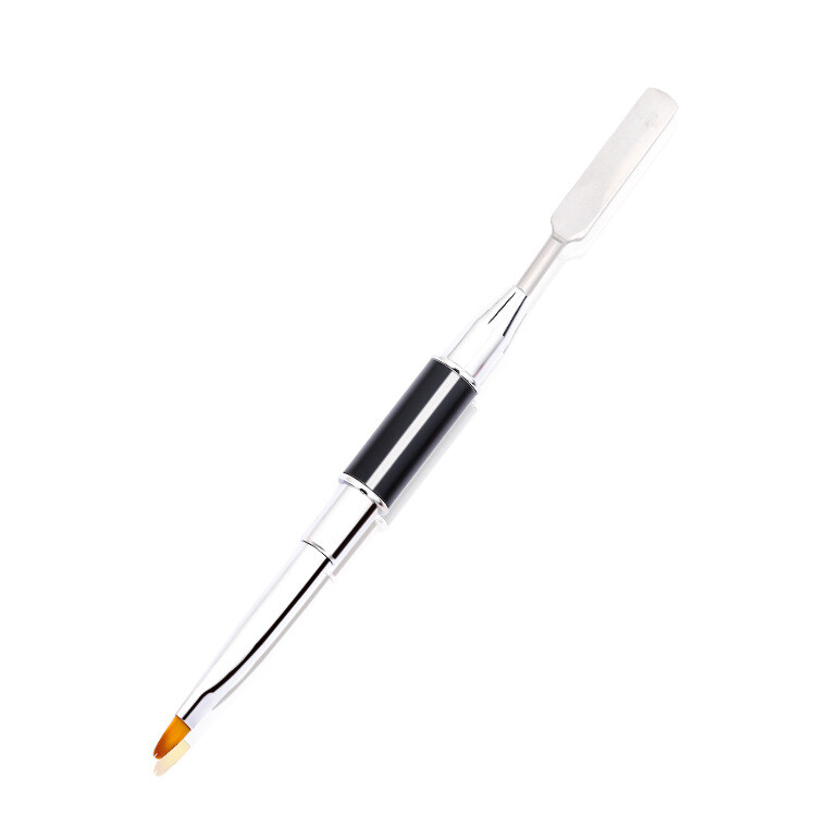 PolyGel Nail Brush with Spatula for Nail Tip Extension Multi-functional Dual end