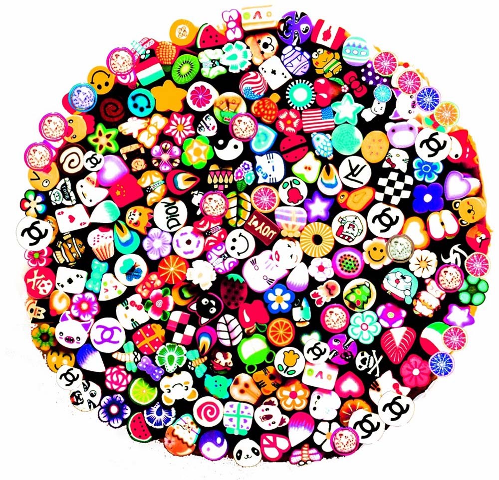 SHANY Nail Art Manicure Fimo Canes with Free Cutter – 200pcs
