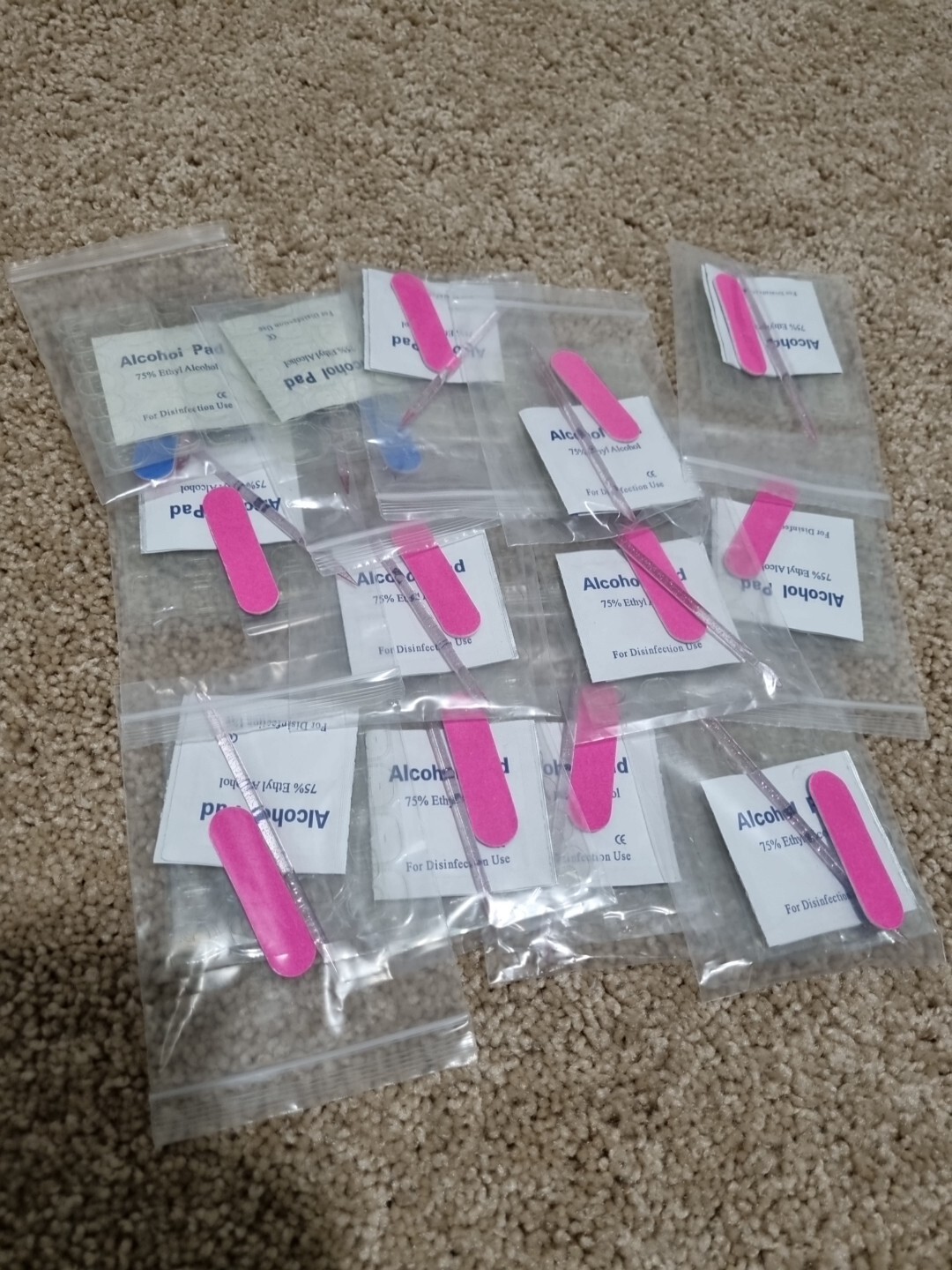 Bundle Of 22 Medium Size Press-on Nail Art Kit Hello Kitty Lotso Kuromi