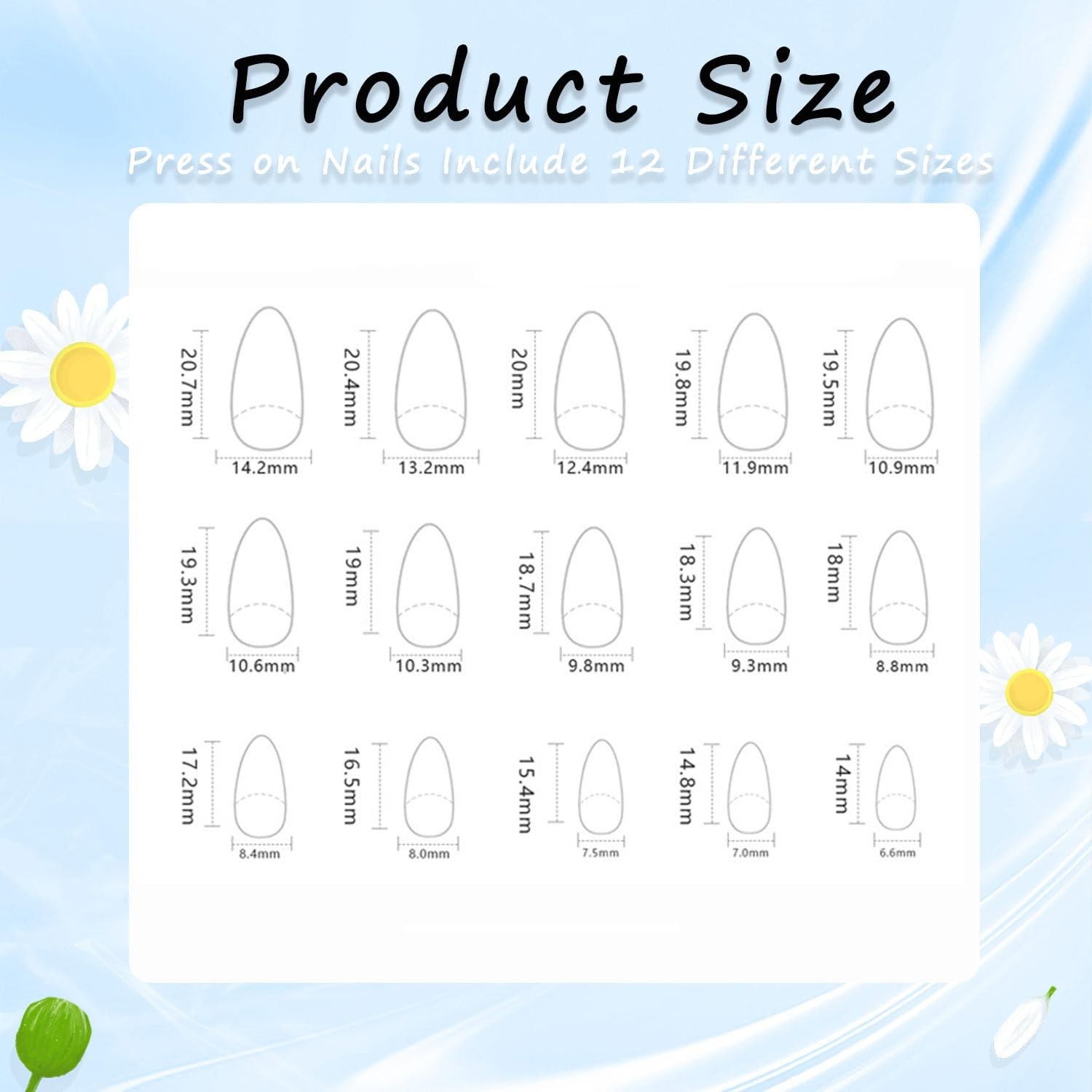Almond Press on Nails Short Pink French Tip Fake Nails With Stereo Lines Desi…