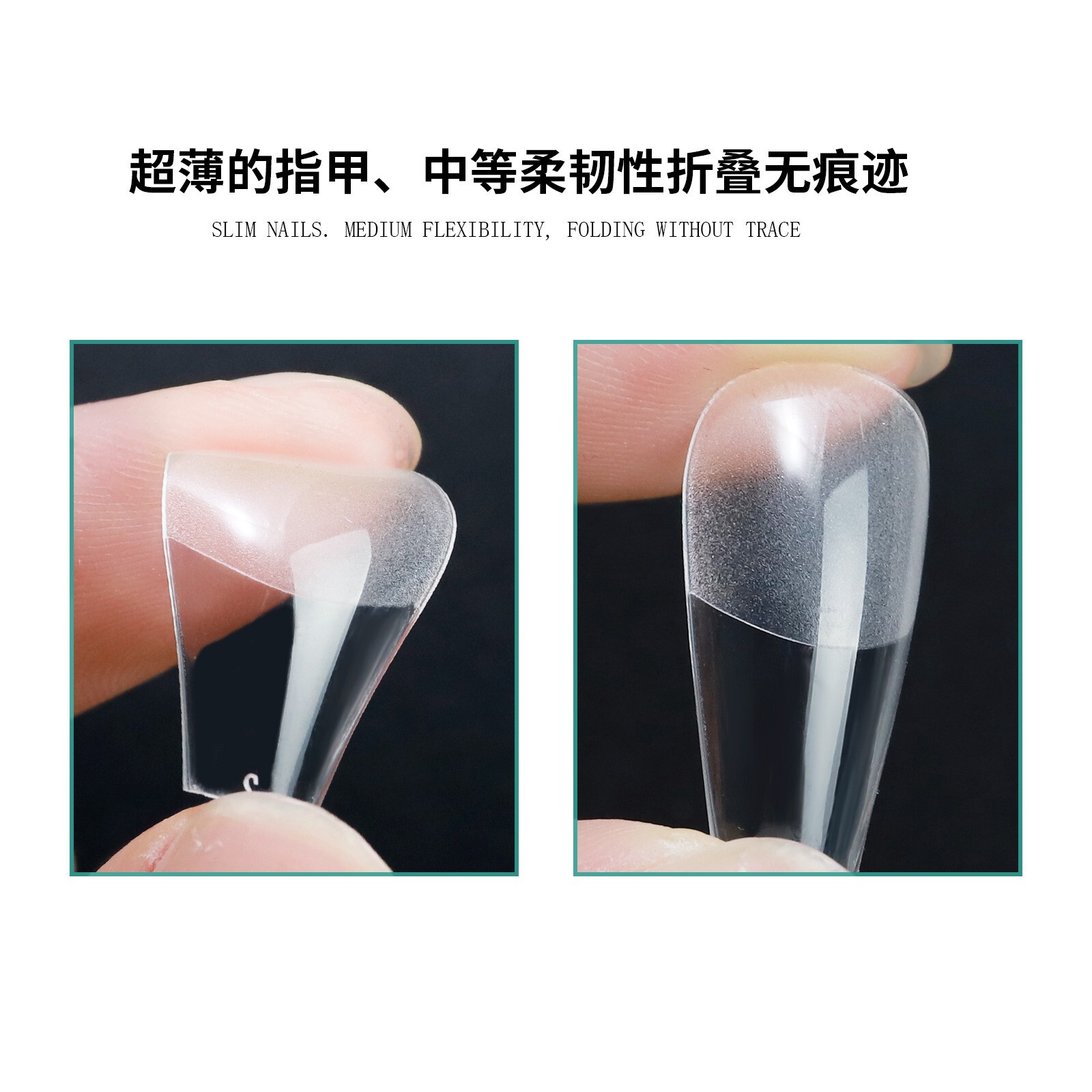 550Pcs/Box Coffin Nail Art Tips Stiletto Almond Ballerina Shape Fake False Nails