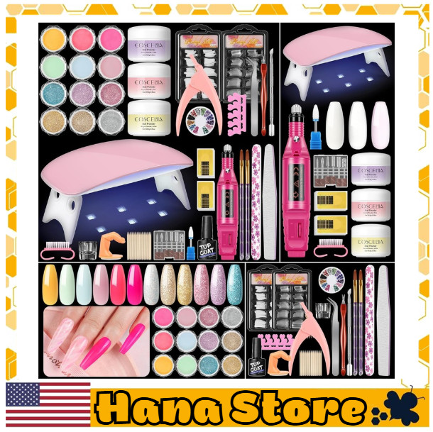 Acrylic Nail Kit for Beginners with Everything Nails Kit Acrylic Set with Drill