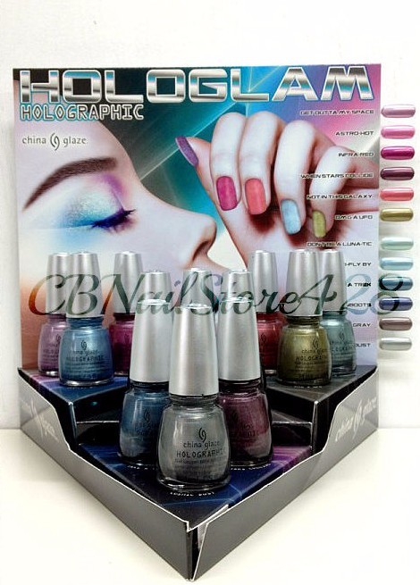 China Glaze Nail Lacquer – HOLOGLAM HOLOGRAPHIC Collection – Choose Any Color