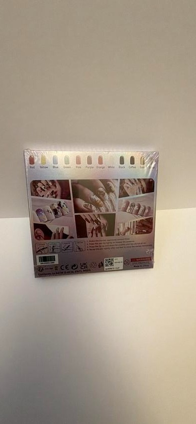 12 Colors Nail Art Pens Set 3D Nail Polish Acrylic Paint Pens Art Design
