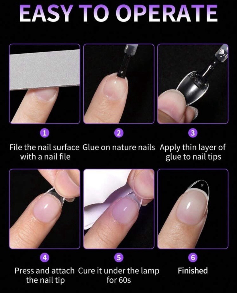 Short Almond Nail Tips 12 Sizes Short Almond Gel Nail Tips 120Pcs Soft Gel