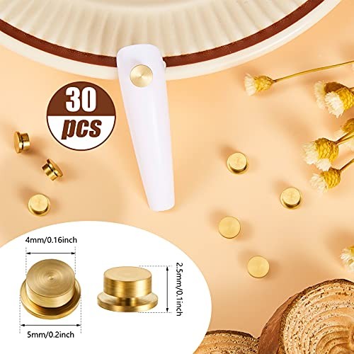30 Pieces Spinning Nail Charms Nail Art Rotating Charm Rotating Bearing Nail