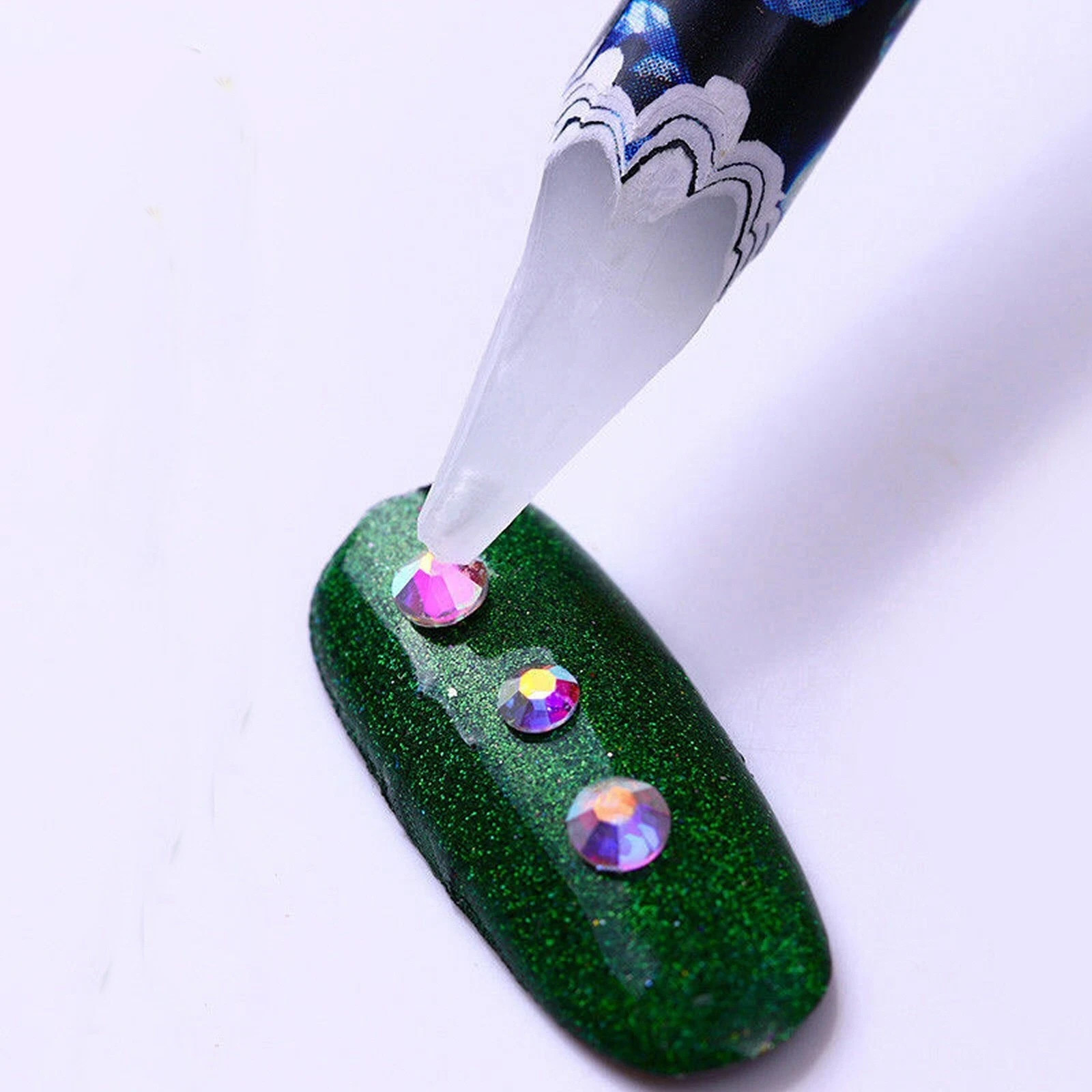 BLACK GEM DESIGN Rhinestone Wax Pencil Gem Stone Picker FREE Postage to UK