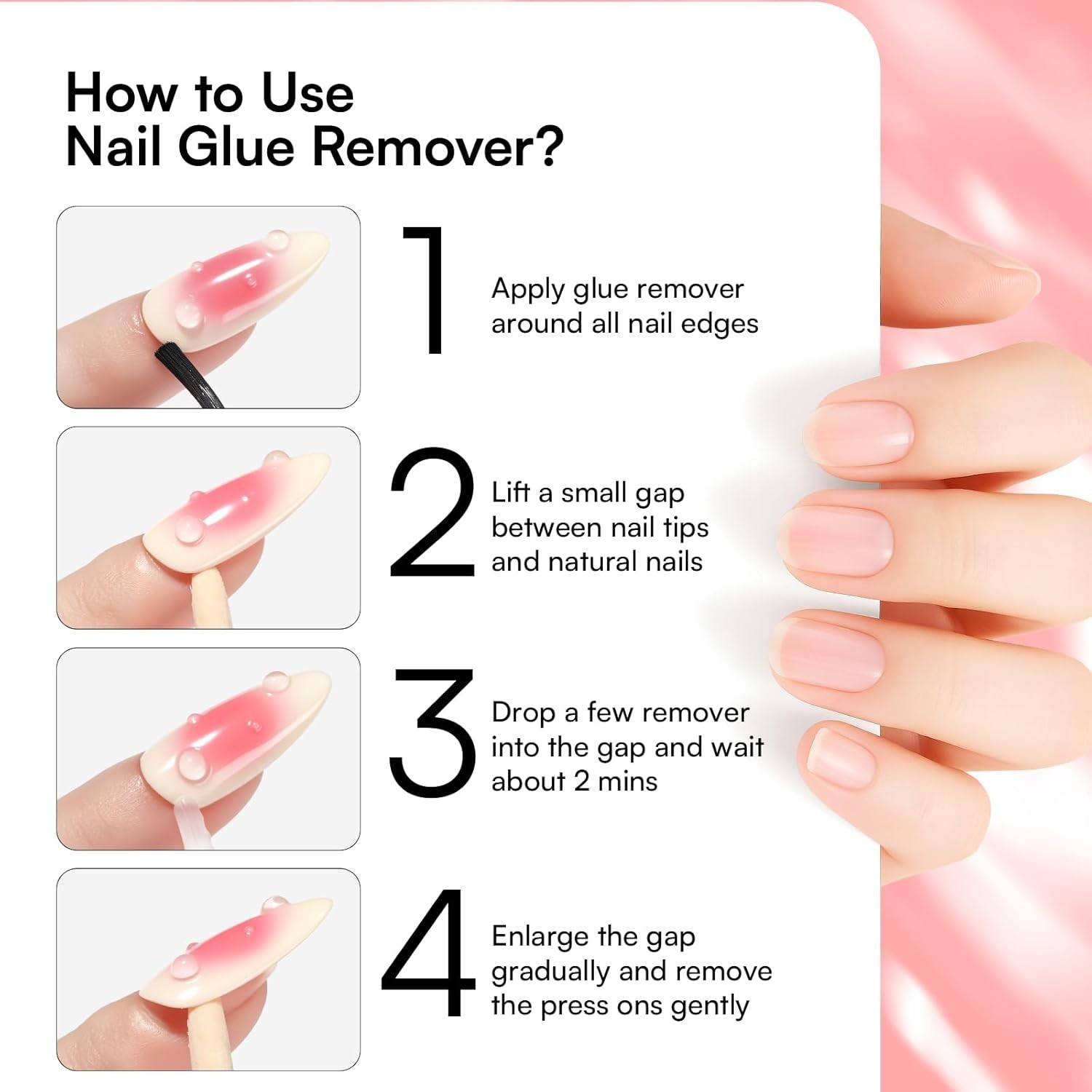 2-in-1 Quick Dry Nail Glue & Remover – Ideal for Beginners and Professionals