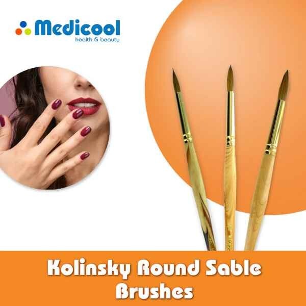 MEDICOOL ACRYLIC KOLINSKY HANDMADE IN GERMANY WITH 100% SABRE HAIR- YOUR CHOICE!