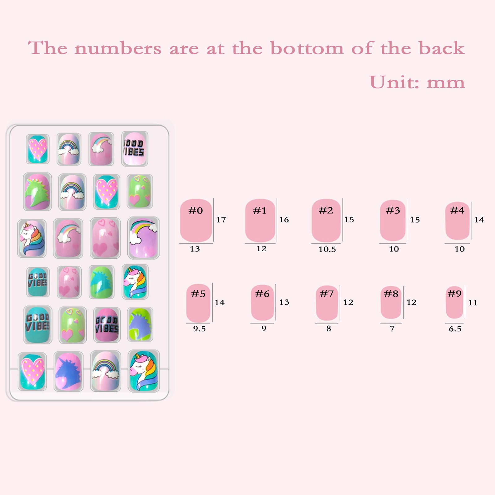 120pcs 5 pack Children Nails Press on Pre-glue Full Cover Glitter Gradient Co…